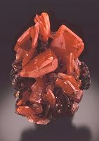 Red wulfenite