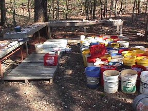 Crystal cleaning yard Crystal cleaning yard